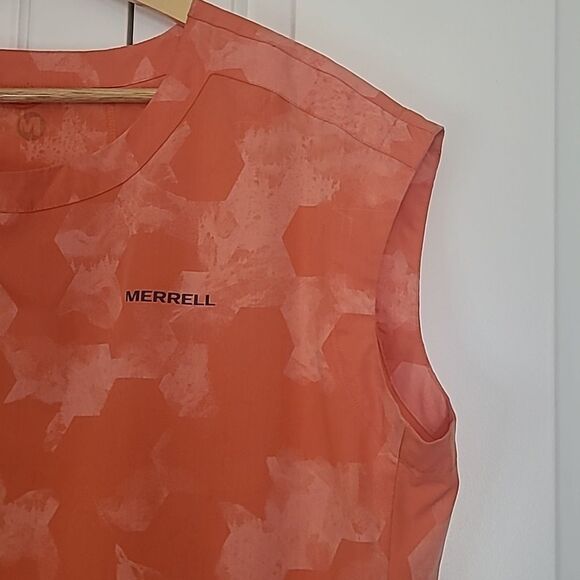 Merrell Hydro Hiking Dress Goldfish Orange Performance Quick Dry UPF 50 Size L - Picture 4 of 12